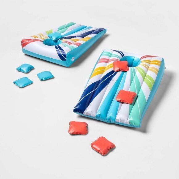 Inflatable Cornhole Pool Game - Sun Squad - Picture 1 of 3